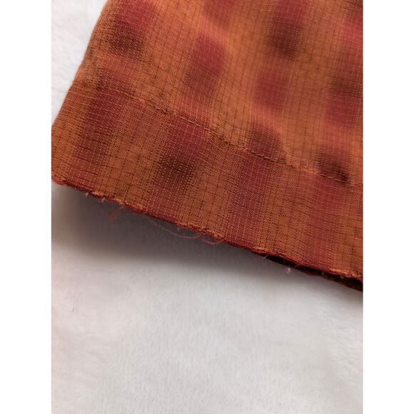 Columbia XCO Mens Short Sleeve Button Up Shirt - Large Rust Red Pattern Outdoor - Picture 7 of 9